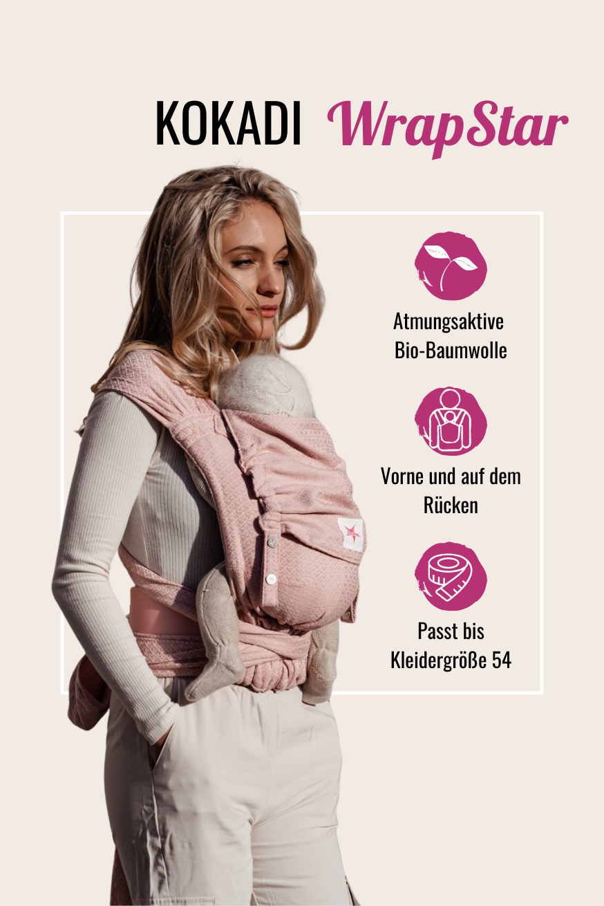 Portabebés WrapStar Heart2Heart Rosé