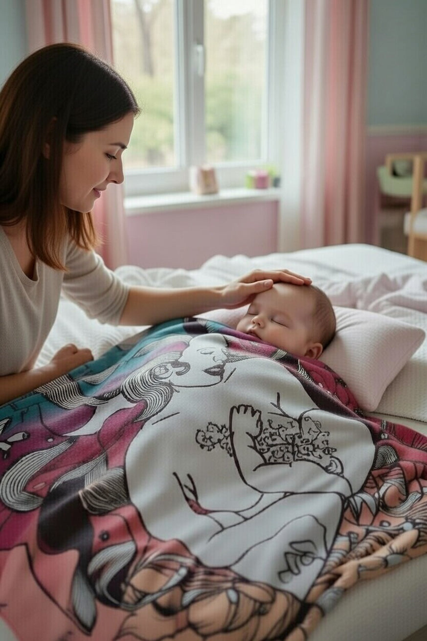 Manta de peluche Gaia Hannah