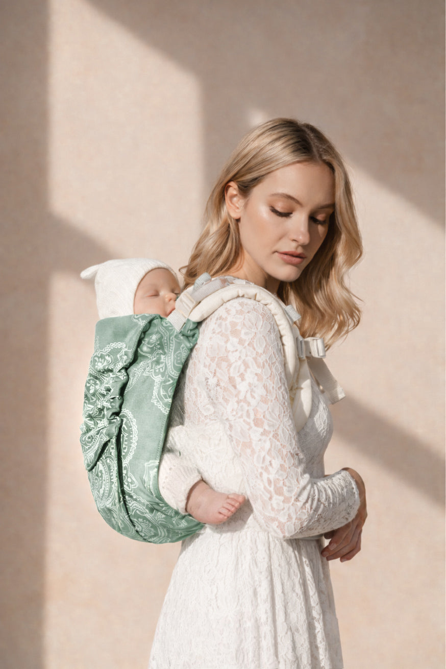 Portabebé Onbu Mándala beige oliva