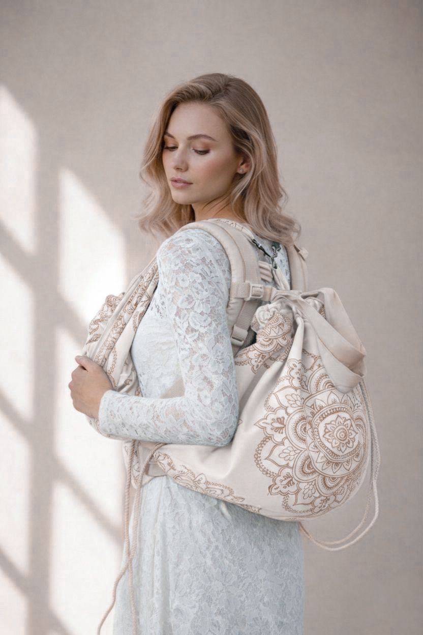 Mommy Bag Mandala Café con leche