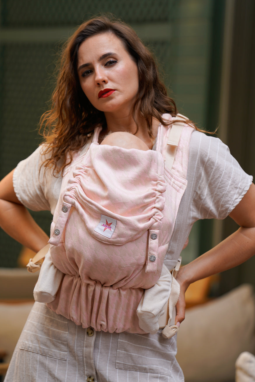 Portabebé Flip X Rose/crema de pecho de houndación - Tamaño: Unisize