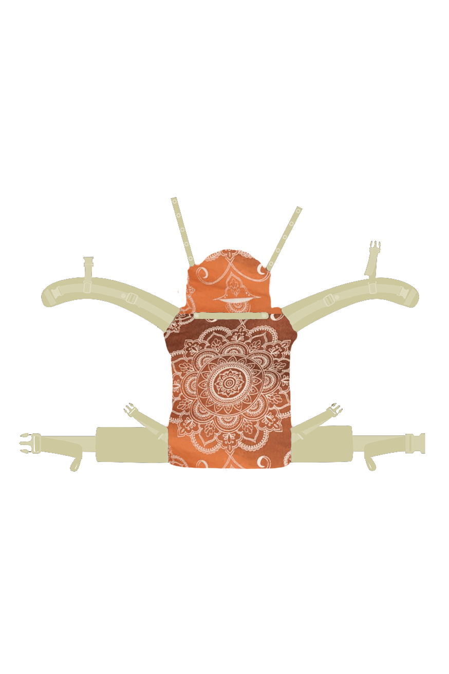 Portabebé Flip Mandala Latte Macchiato x Bambú reverso - KOKADI