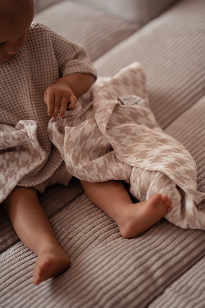 Manta de peluche Pata de Gallo Campiano - KOKADI