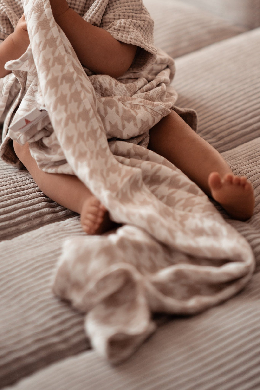 Manta de peluche Pata de Gallo Campiano - KOKADI