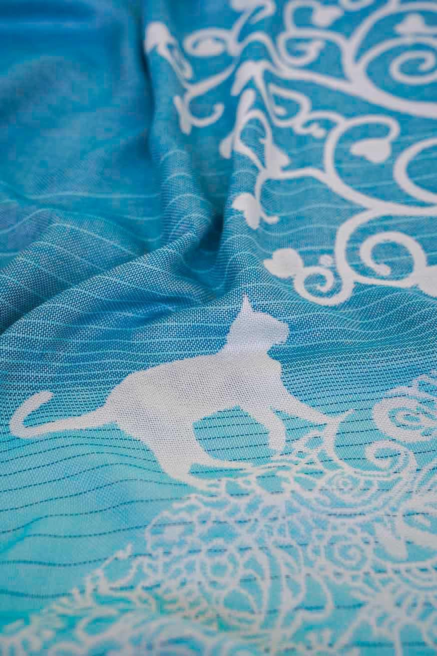 Cuddly tela/bufanda gatos de luna mística