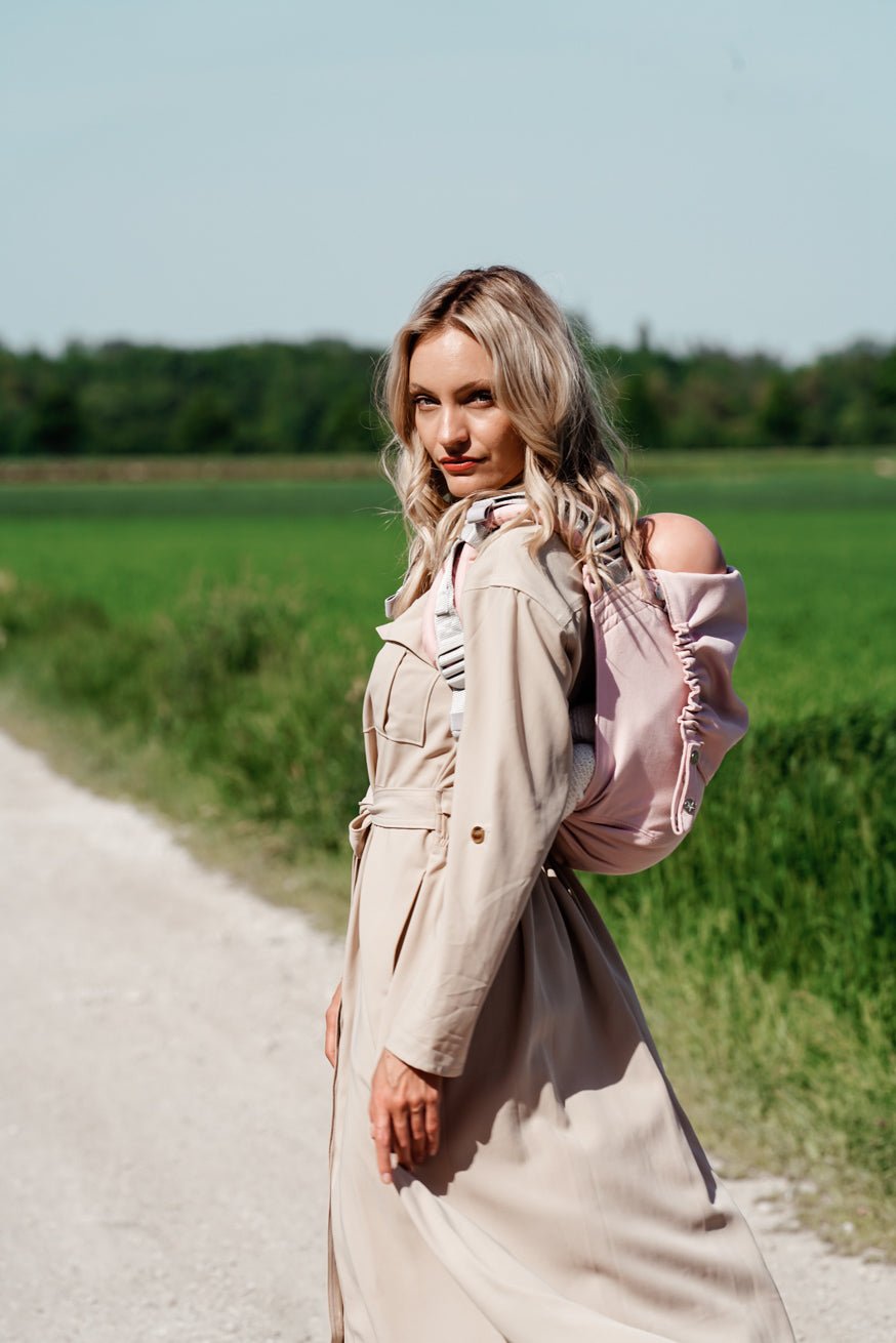 Portabebé Onbu Sólo rosado - KOKADI