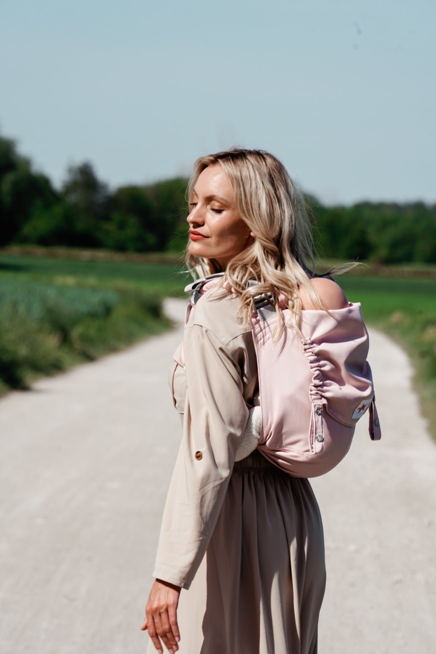 Portabebé Onbu Sólo rosado - KOKADI