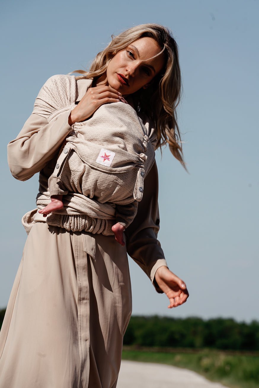 KOKADI Portabebé WrapStar crema heart2heart