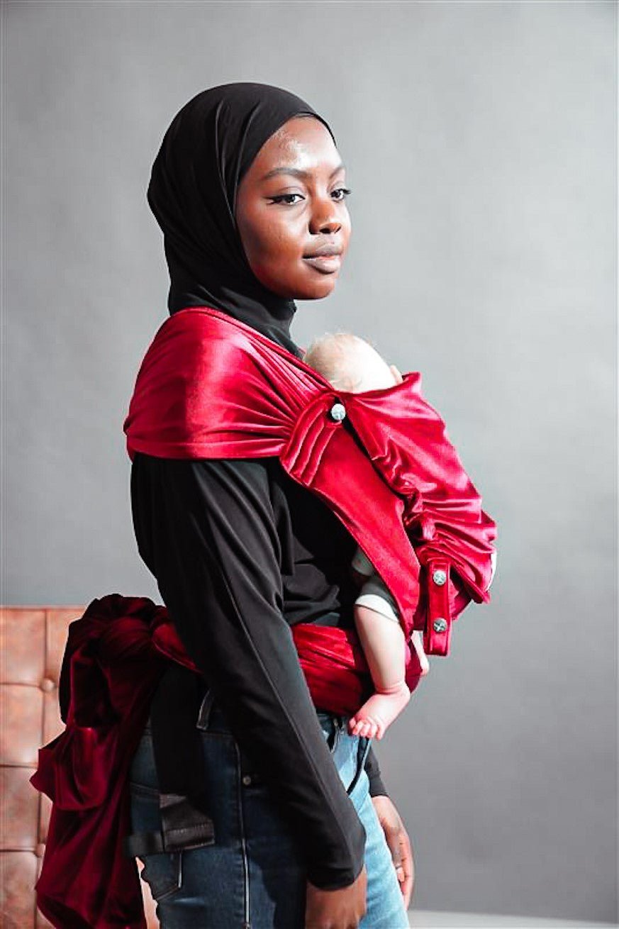 Portabebé WrapStar Rubí suave y aterciopelado - KOKADI