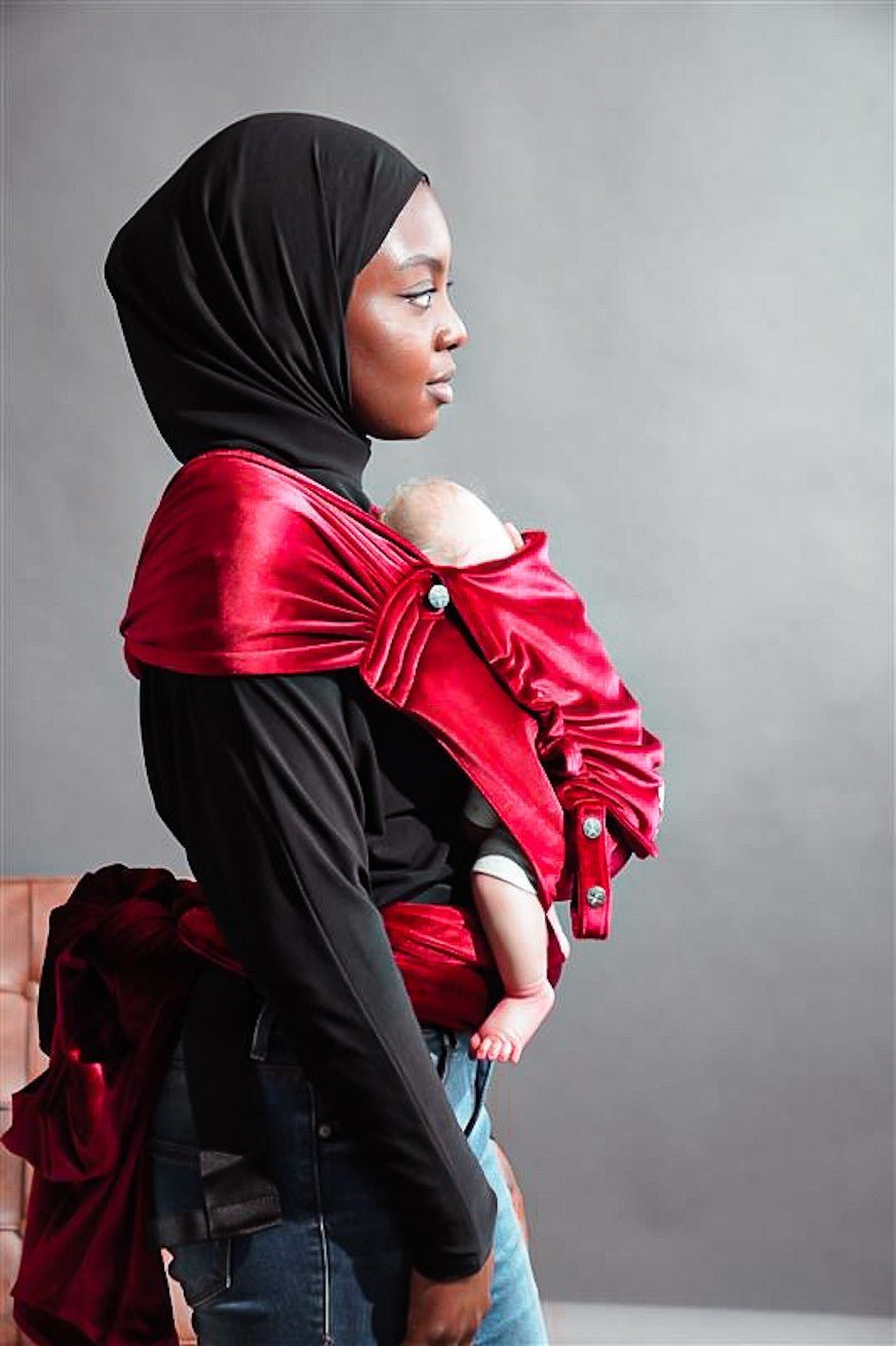 Portabebé WrapStar Rubí suave y aterciopelado - KOKADI