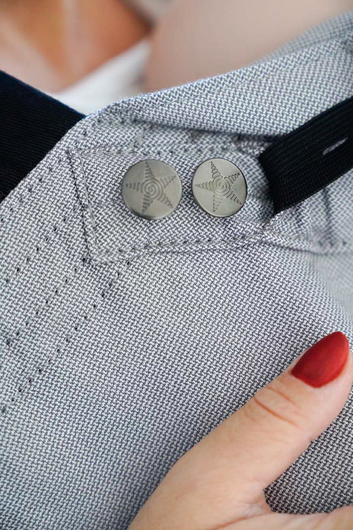 Botón de jeans antracita - KOKADI