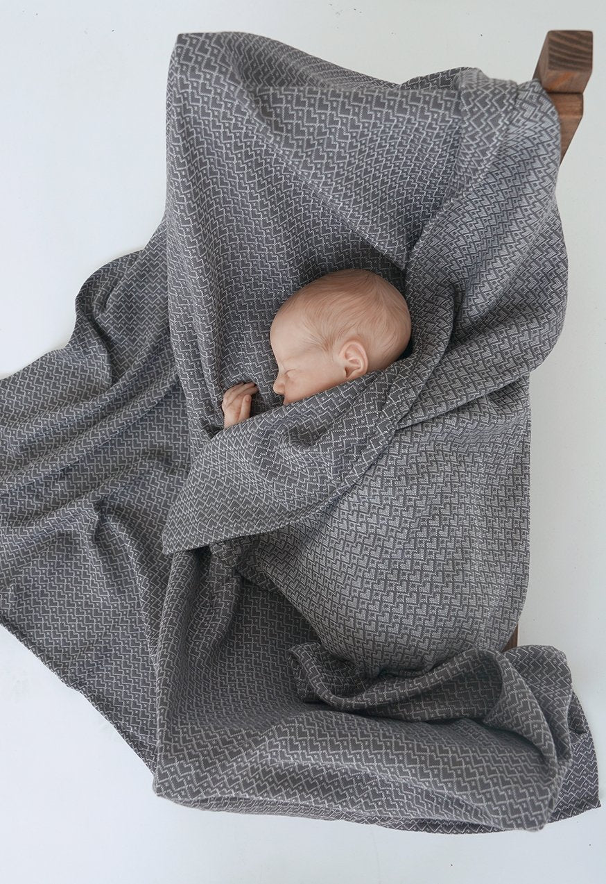 Manta de peluche Heart2Heart piedra - KOKADI