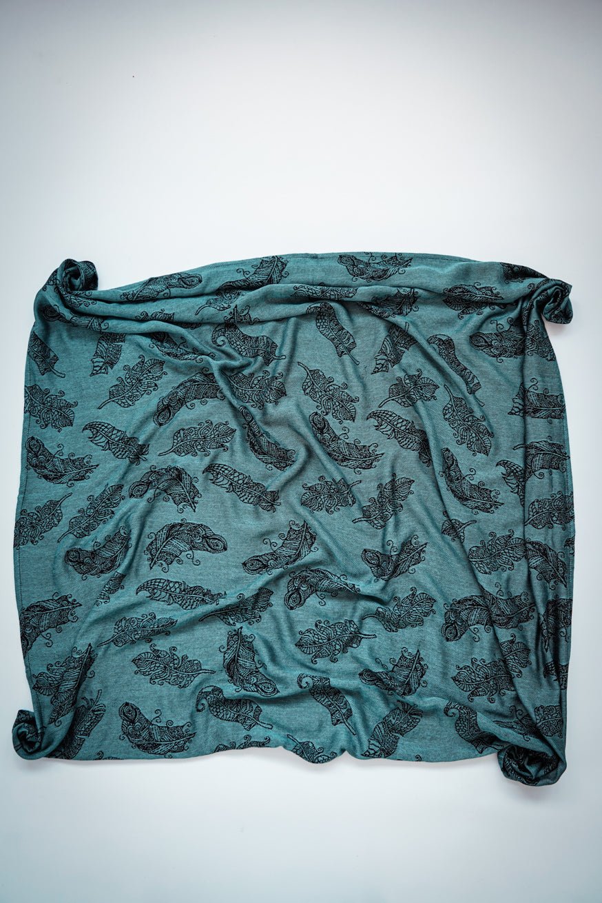 Toalla de peluche con mandala y plumas Alexander - KOKADI