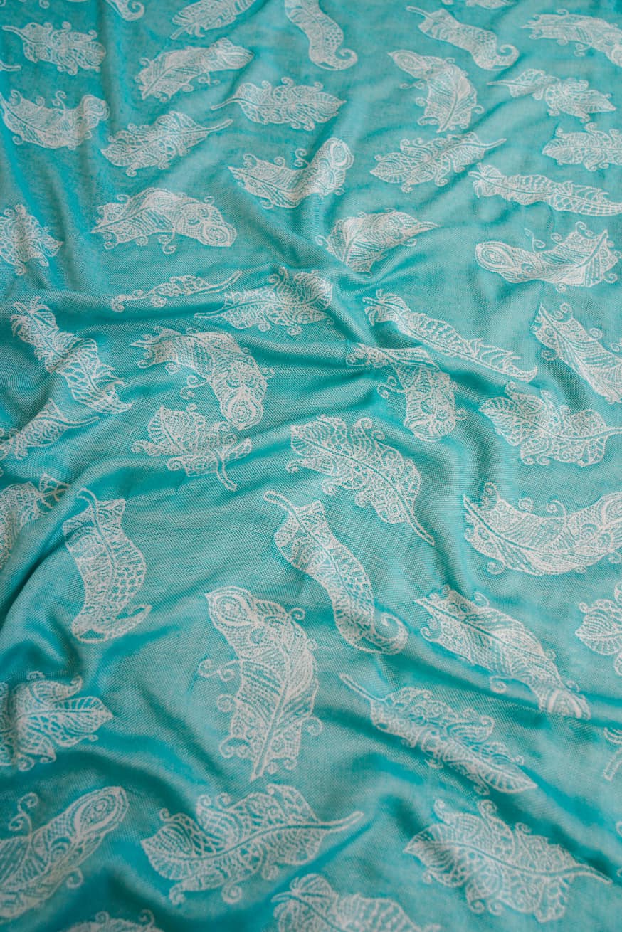 Toalla de peluche mandala plumas Alexandra - KOKADI