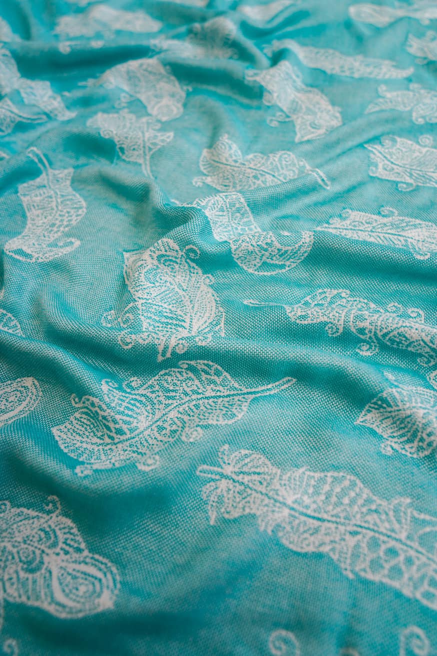 Toalla de peluche mandala plumas Alexandra - KOKADI