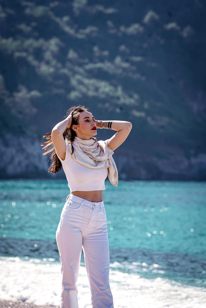 Toalla de peluche Om Shanti Inner Light - KOKADI