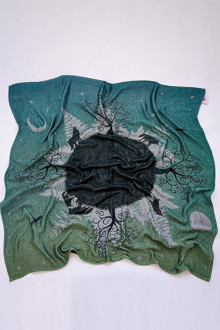 Manta de peluche Bosque de Lobos Finn - KOKADI