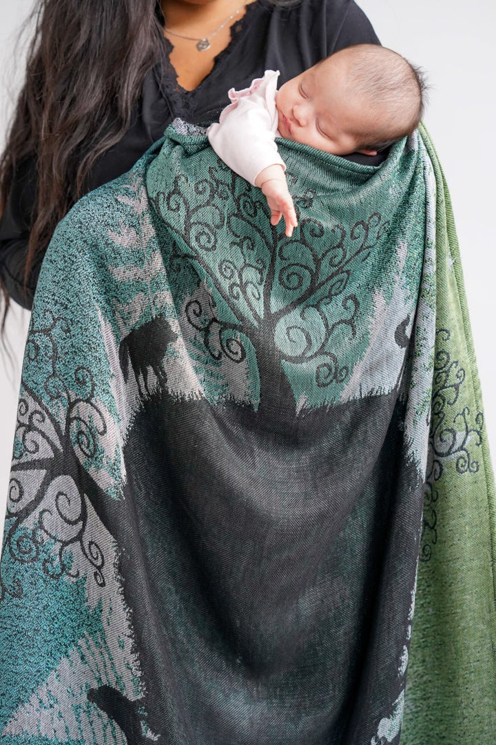 Manta de peluche Bosque de Lobos Finn - KOKADI