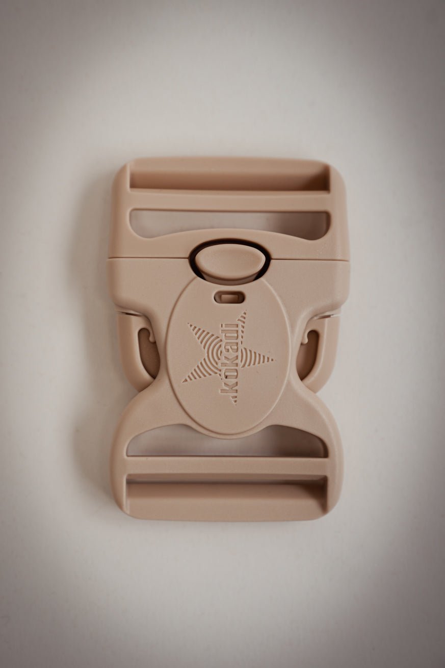 Hebilla cierre estrella crema 50mm - KOKADI