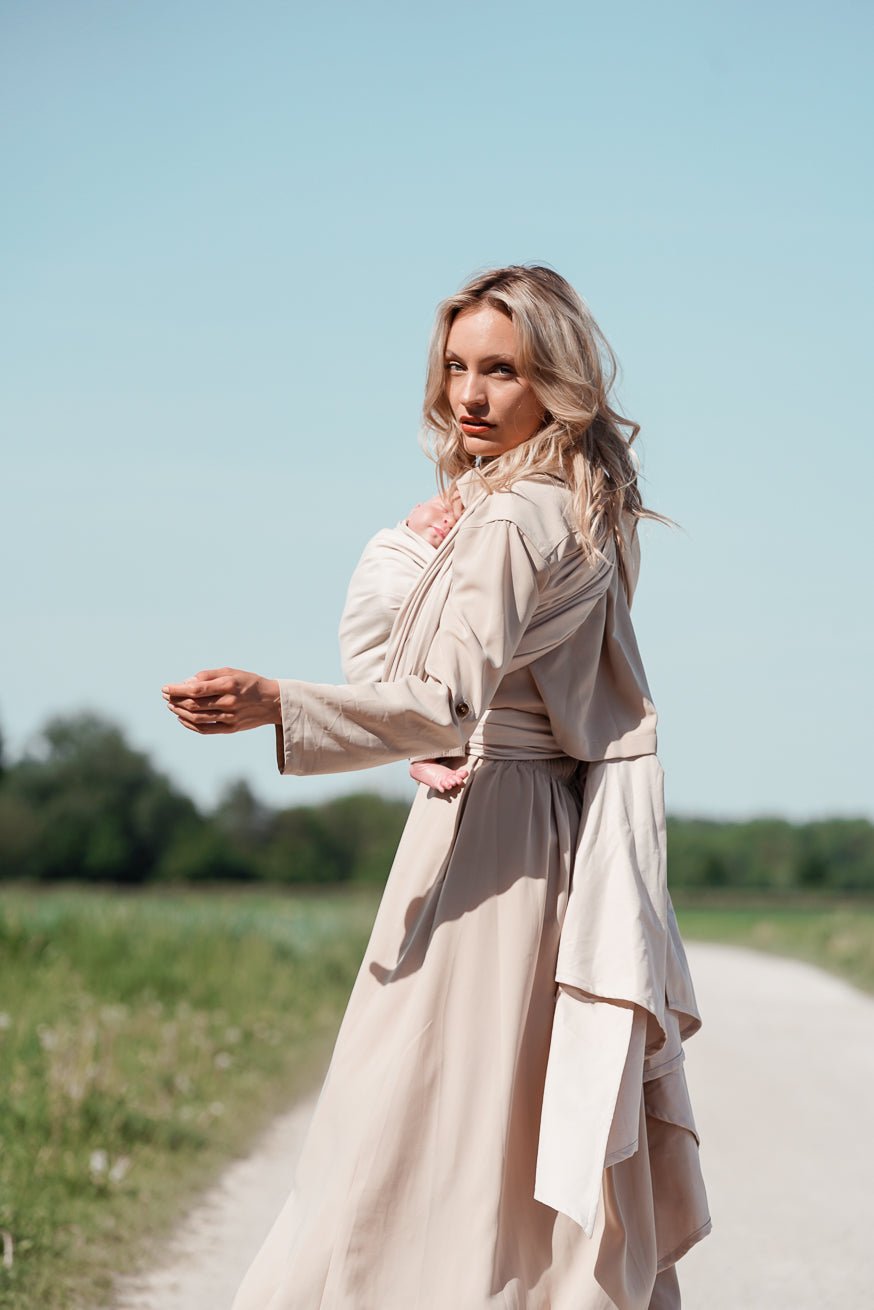 KOKADI Fular portabebé solo crema